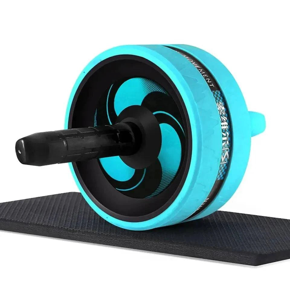 New AB Roller&Jump Rope No Noise Abdominal Wheel AB Roller with Mat For Arm Waist Leg Exercise Gym Fitness Equipment-WAYBIKER