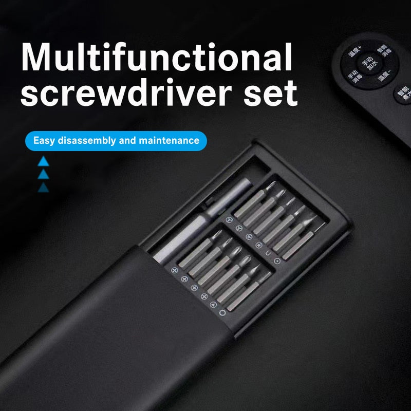 24 in 1 Precision Screwdriver Kit Mini Professional Screwdrivers Bit Set Magnetic Handle Screw Driver for iPhone Xiaomi Mi Watch-WAYBIKER
