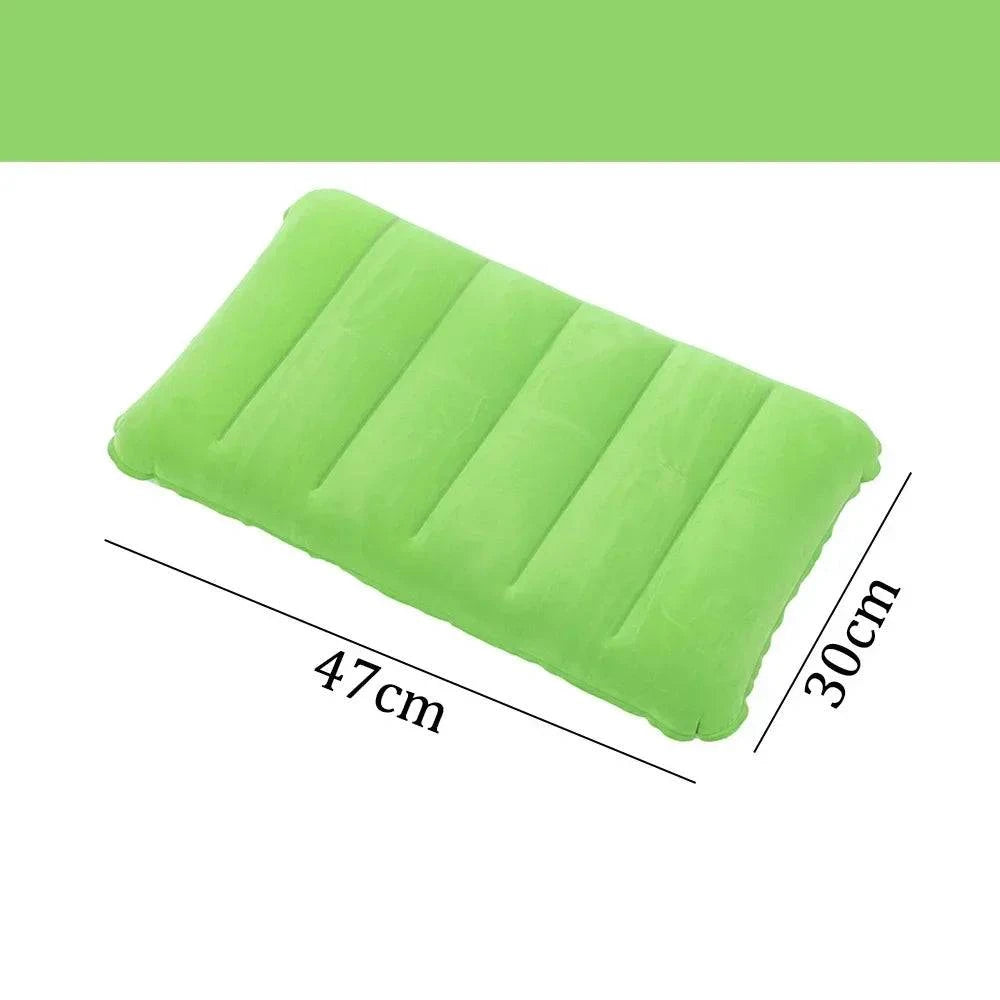 47x30cm Air Cushion Pillows Outdoor Camping Sleep Cushion Folding Square lnflatable Pillows Travel Backrest Plane Head Rest Big-WAYBIKER