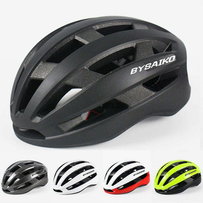 BYSAIKO Cycling Helmet Men Women MTB Mountain Road Bike Integrally Molded Ultralight Helmet Outdoor Sports Riding Equipment-WAYBIKER