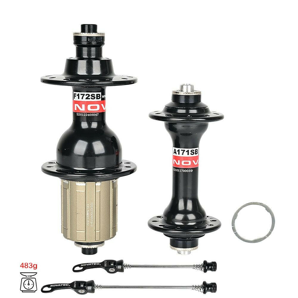 Novatec Road Bicycle Hub A171SB/F172SB Front 20H Rear 24H Quick Release Folding Bike Hub Disc 4 bearing for 8-9-10-11-12 speeds-WAYBIKER