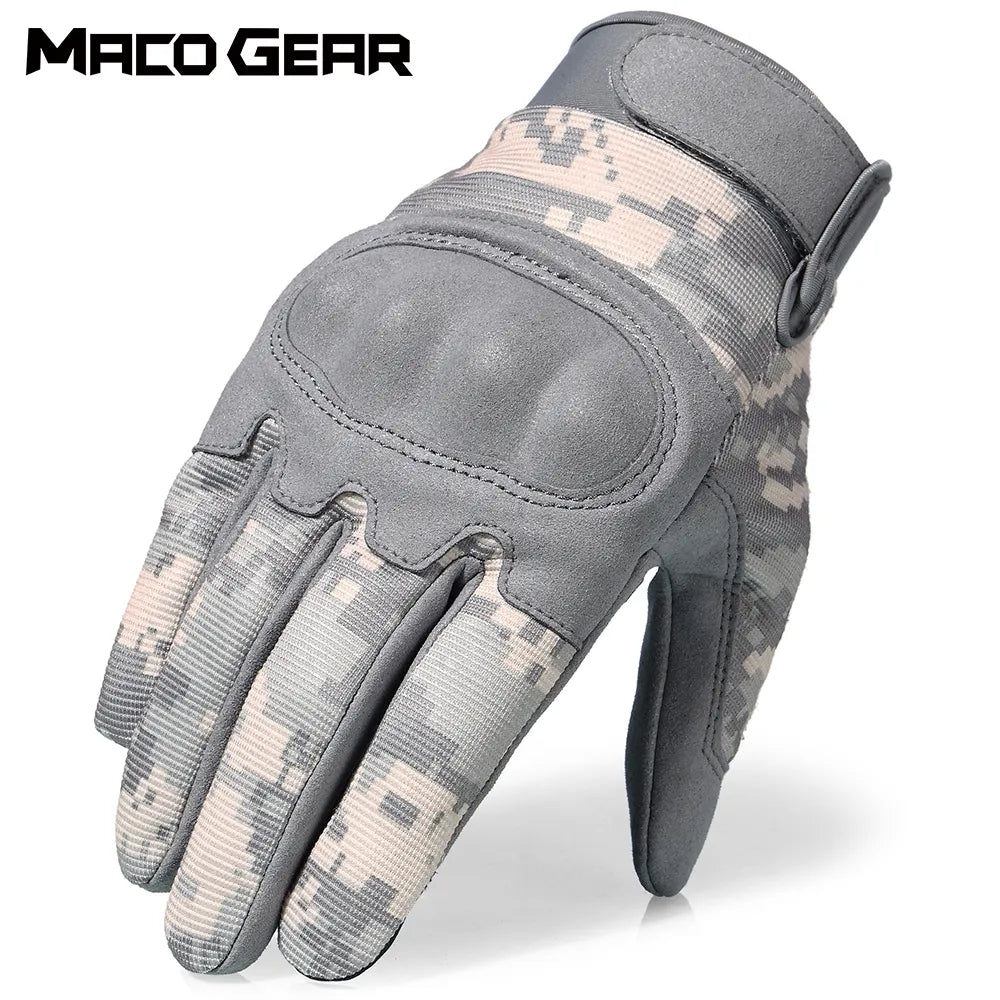 Tactical Touch Screen Road Bike Gloves Cycling Men Army Training Skiing Work Shooting Sports Motorcycle Full Finger Mittens-WAYBIKER