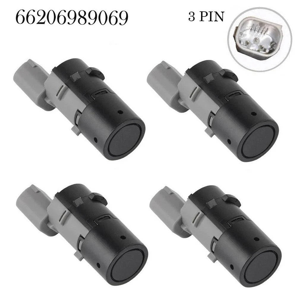 4pcs Reversing Radar Parking Sensor Reverse Bumper Parking Assist Sensor 66206989069 Replacement For BMW E39 E46 E53 E60 E61 E63-WAYBIKER