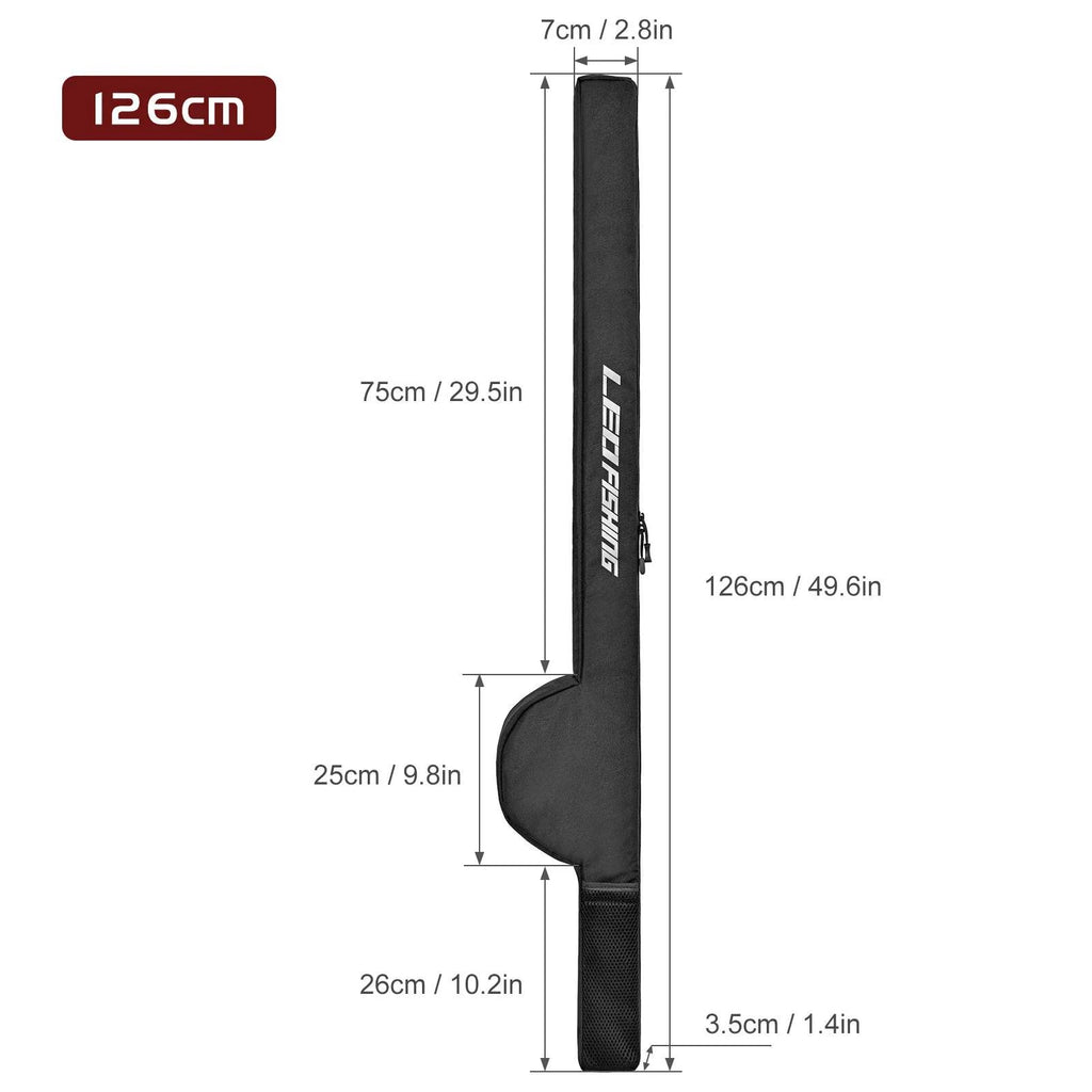 85cm/106cm/126cm Fishing Rod Reel Bag Pole Shoulder Storage Bag Portable Rod Tackle Tool Carrier-WAYBIKER