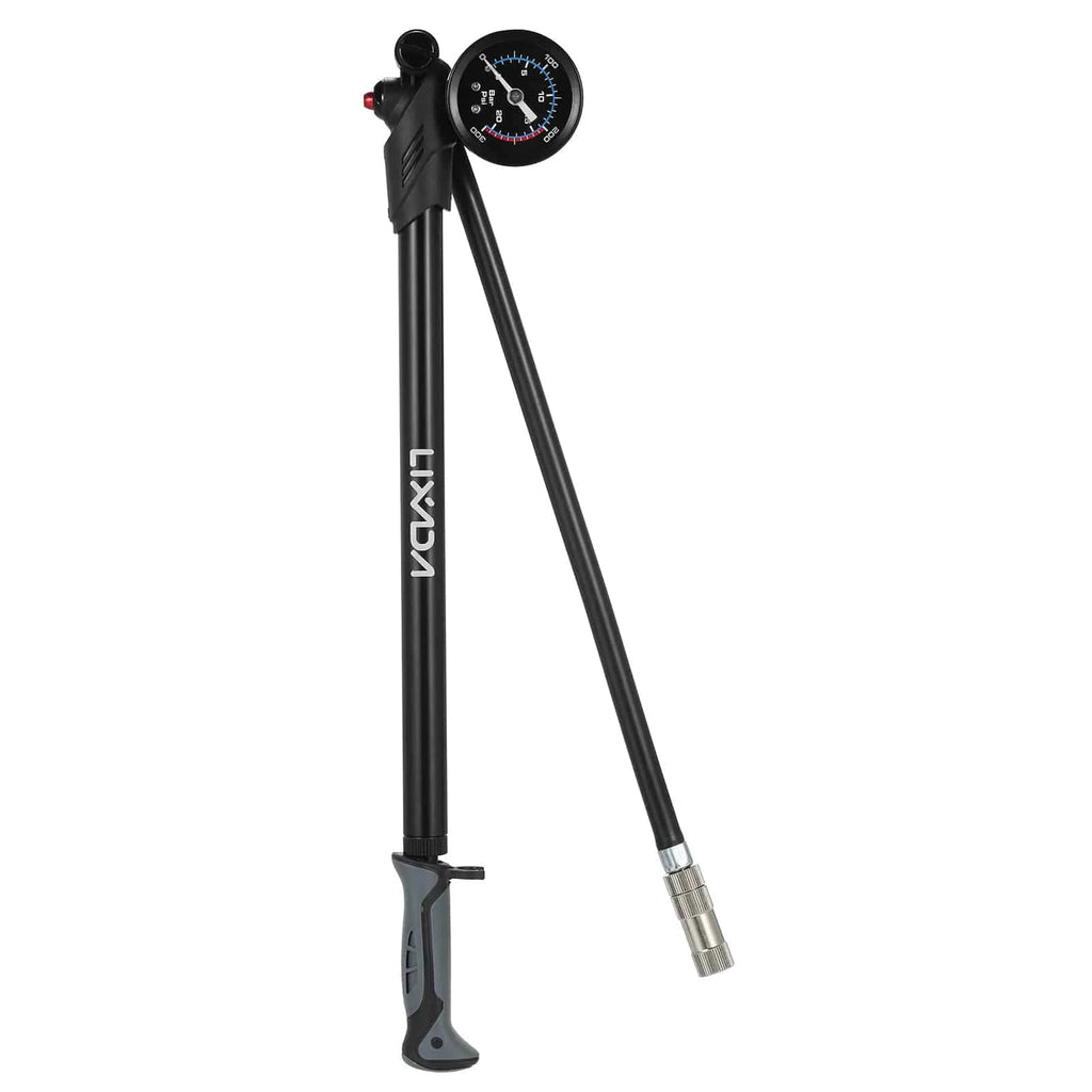 Bike Air Shock Pump with Pressure Gauge 300PSI High Pressure Bike Tire Inflator Pump for Bicycle Fork and Rear Suspension-WAYBIKER