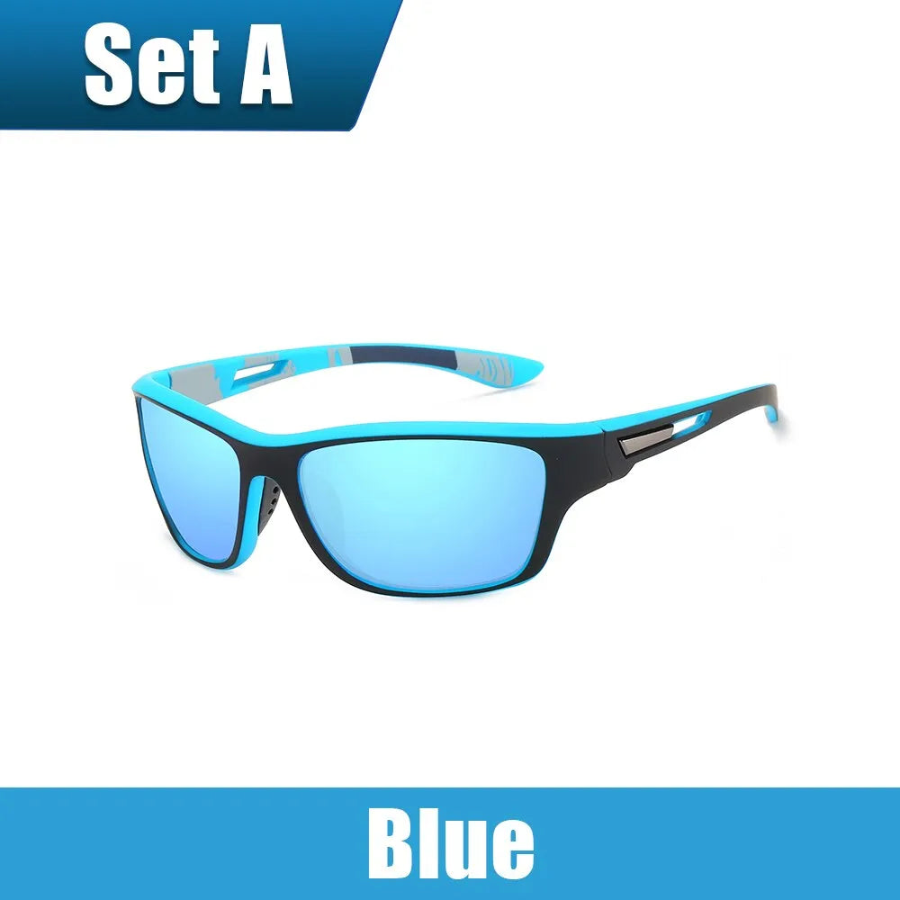 Polarized Mens Cycling Sunglasses UV Protection Sport Polarized for Men Women Outdoor Driving Camping Hiking Fishing Bicycles-WAYBIKER