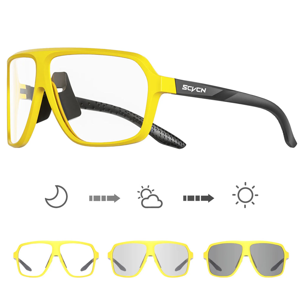 Polarized Cycling Glasses Men MTB Cycling Sunglasses Women Road Bike Glasses UV400 Bicycle Glasses Outdoor Photochromic Glasses-WAYBIKER