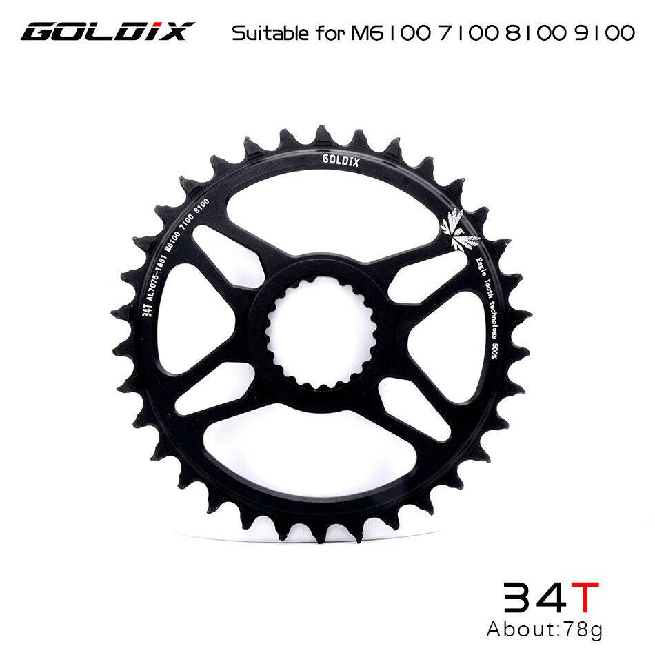 GOLDIX crankset suitable for ShimanoDeore XT M7100 M8100 M9100 SHIMANO12S crankset mountain bike wide and narrow bicycle crankse-WAYBIKER