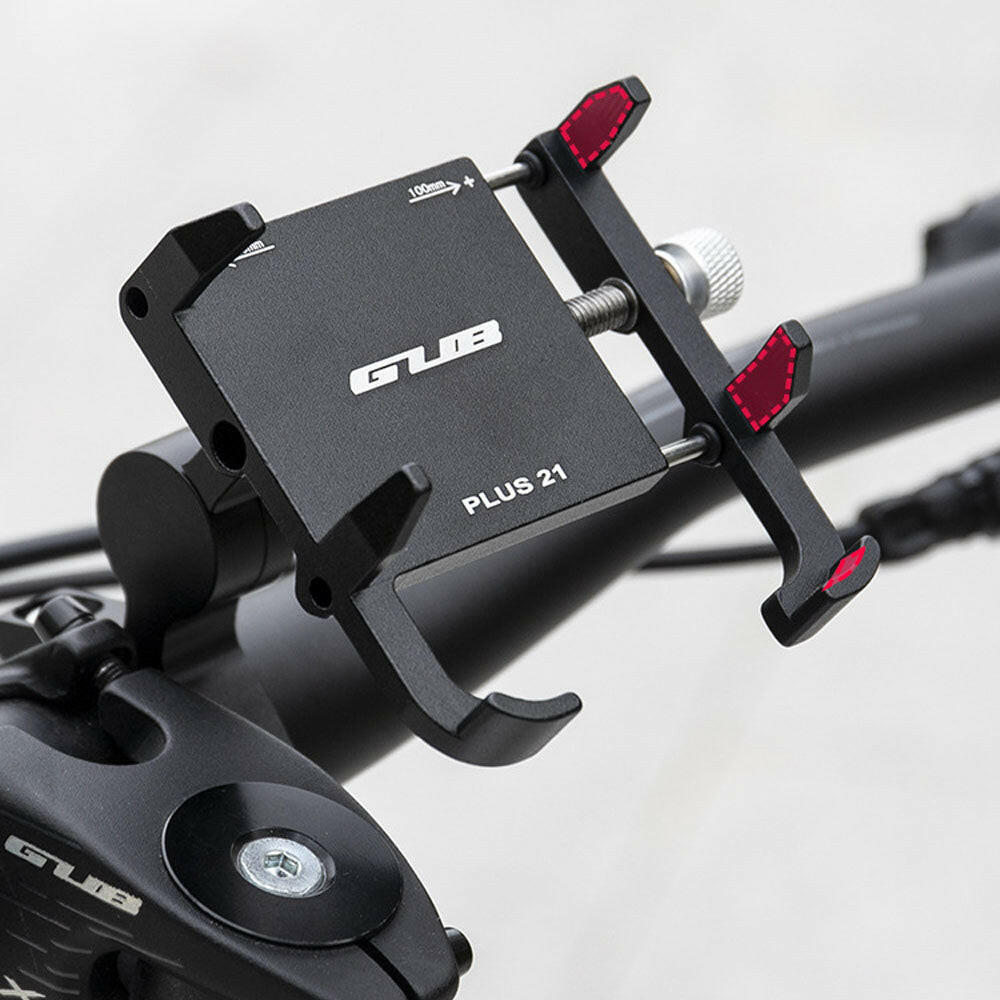 GUB PLUS 21 MTB Phone Mount Stand Bicycle Holder 360° Rotatable Aluminum Adjustable Bike Phone Holder Non-slip Cycling Bracke-WAYBIKER