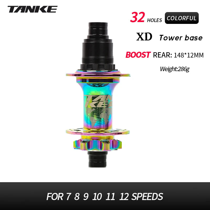 TANKE-Boost 12x148,15x110,Aluminum Bicycle Hub,32 Holes 120 Clicks 4Bearing MTB Mountain Bike Disc Brake Hub HG MS XD 8-12 Speed