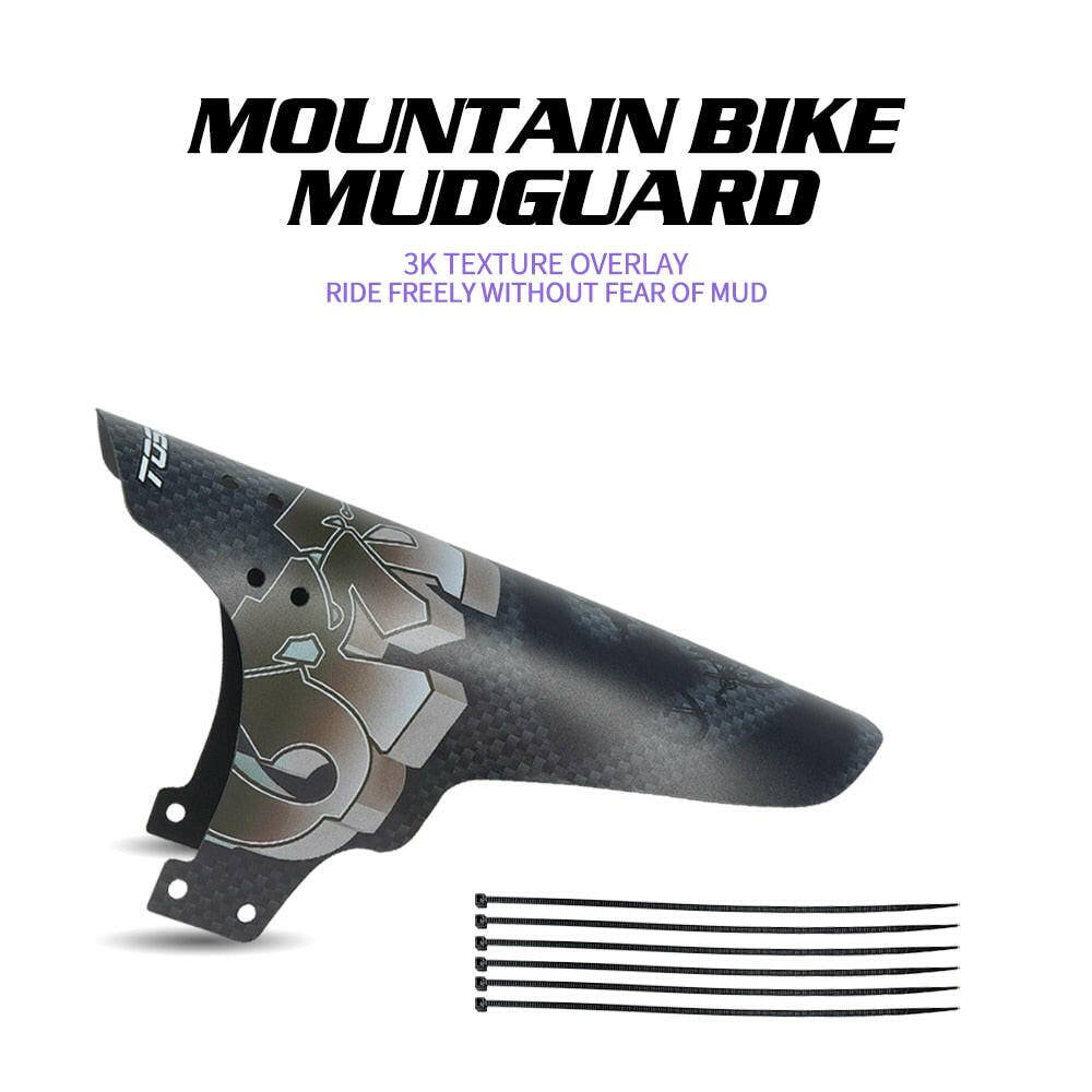 Bicycle Fenders Bike Mudguard Fiber Front Rear MTB Mountain Bike Wings Mud Guard Cycling Accessories PP Material
