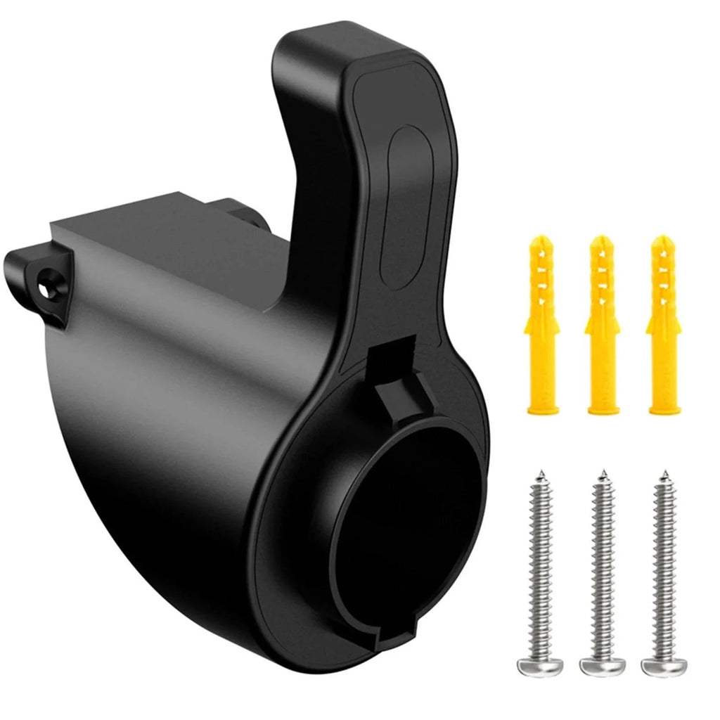 J1772 Charger Nozzle Holster Dock EV Charger Holder Electric Vehicle EV Car Wall-Mount Gun-Head Socket Connector-WAYBIKER