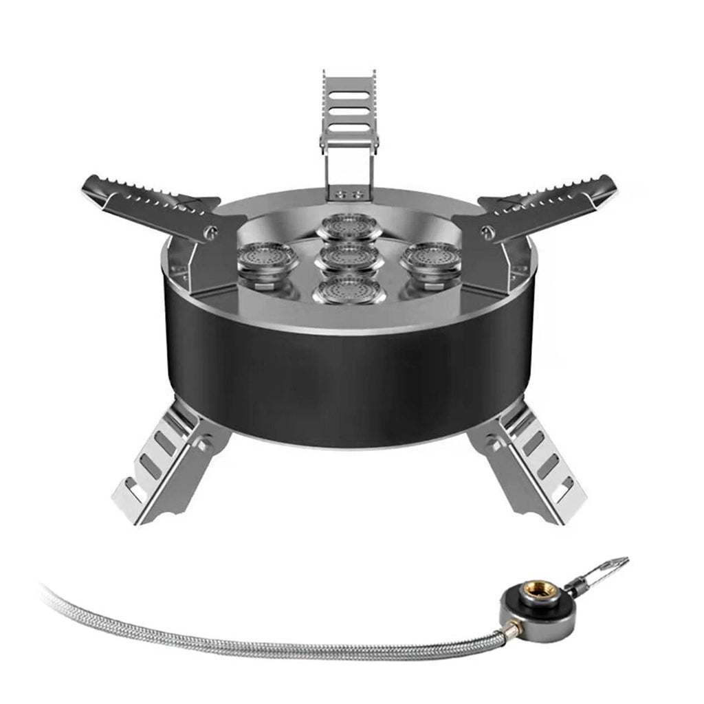 BULIN 18000W High-power Camping Stove with Piezo Seven-core Gas Stoves Burner for Outdoor Tourism Tourist BBQ Survival Equipment-WAYBIKER