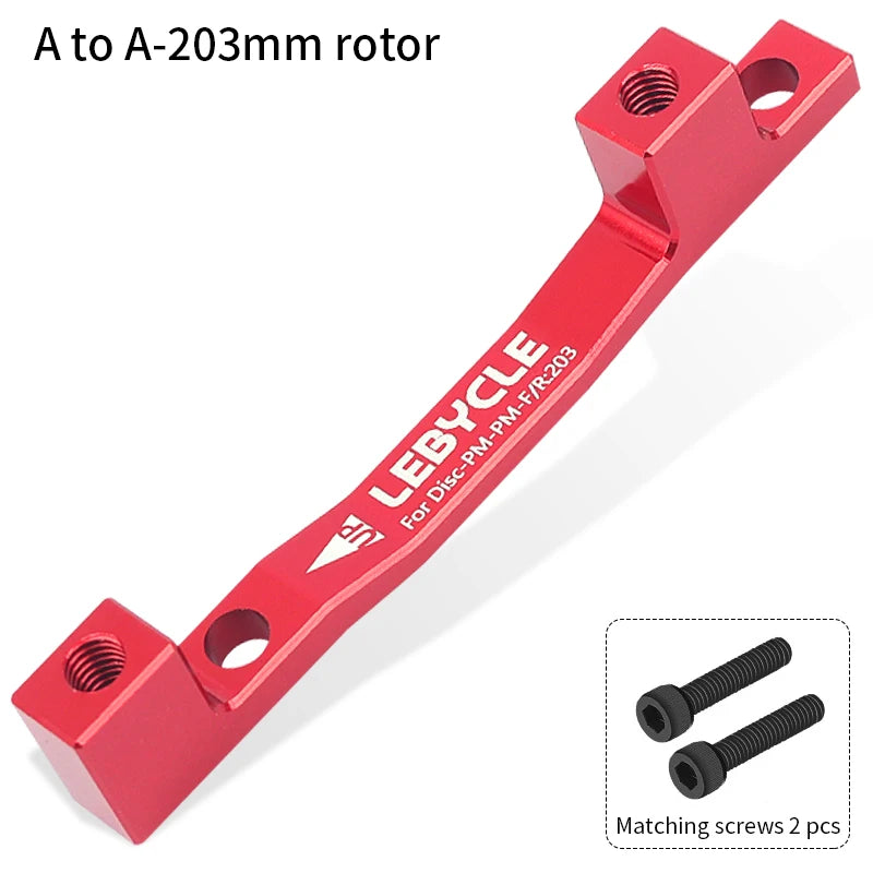Lebycle MTB Bike Disc Brake conversion seat Front Rear 180 203mm Rotor Caliper Adapter CNC AL-T6 Post Mount Bicycle Accessories-WAYBIKER
