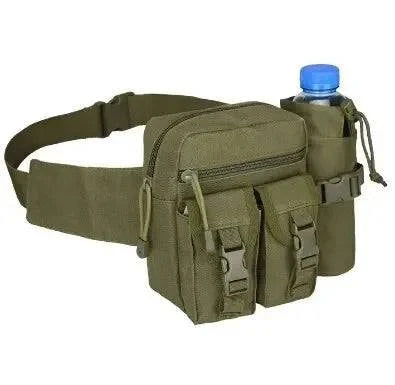 Tactical Men Waist Pack Nylon Hiking Water Bottle Phone Pouch Outdoor Sports Hunting Climbing Camping Belt Bag-WAYBIKER