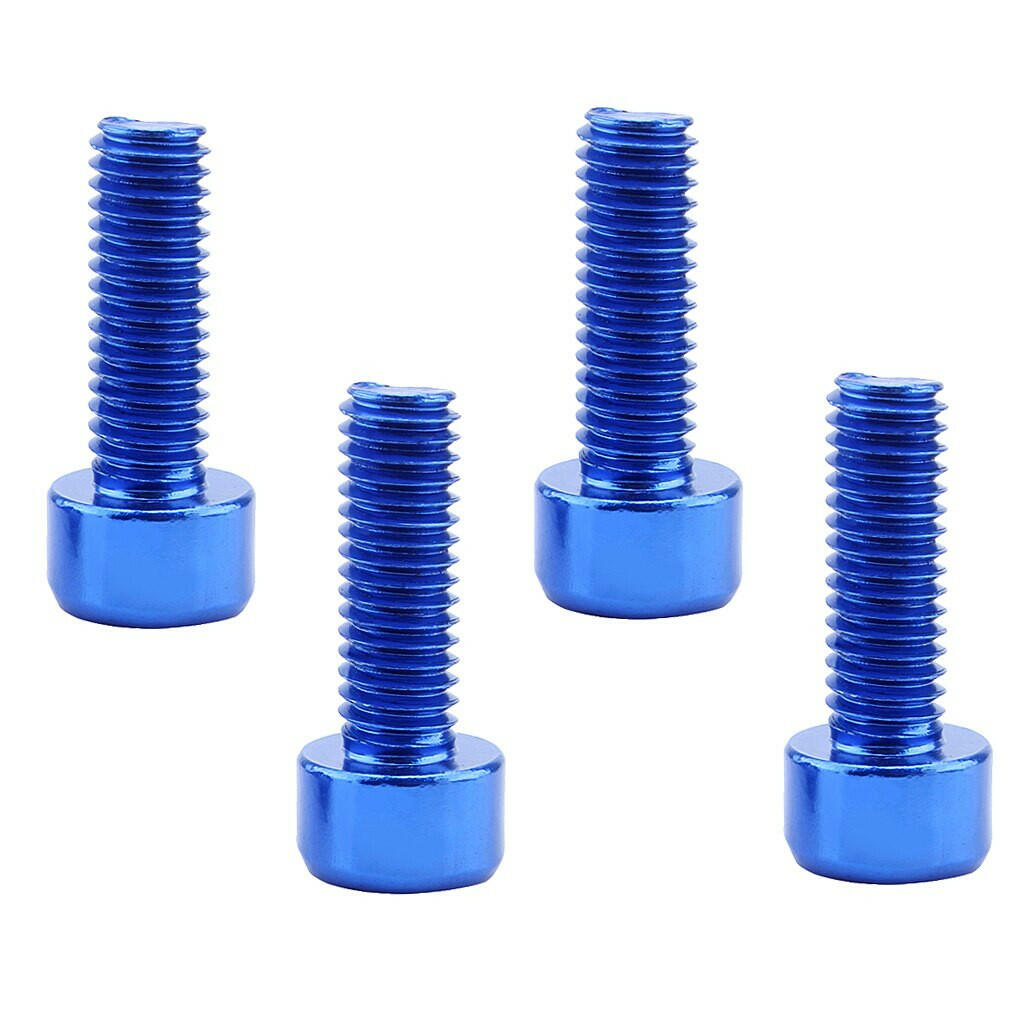 4 Pcs/Set Bicycle Water Bottle Cage Bolts Holder Screws Hex Socket Screws M5 Aluminum Holder Bolts MTB Road Bike Accessories-WAYBIKER