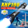 2023 New XHP190 Led Diving Flashlight IPX8 Underwater Waterproof 800M Professional Diving Torch L2 Underwater Lighting Work Lamp-WAYBIKER