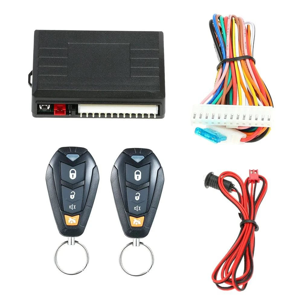 Universal Car Door Lock Trunk Release Keyless Entry System Central Locking Kit With Remote Control Car Accessories-WAYBIKER