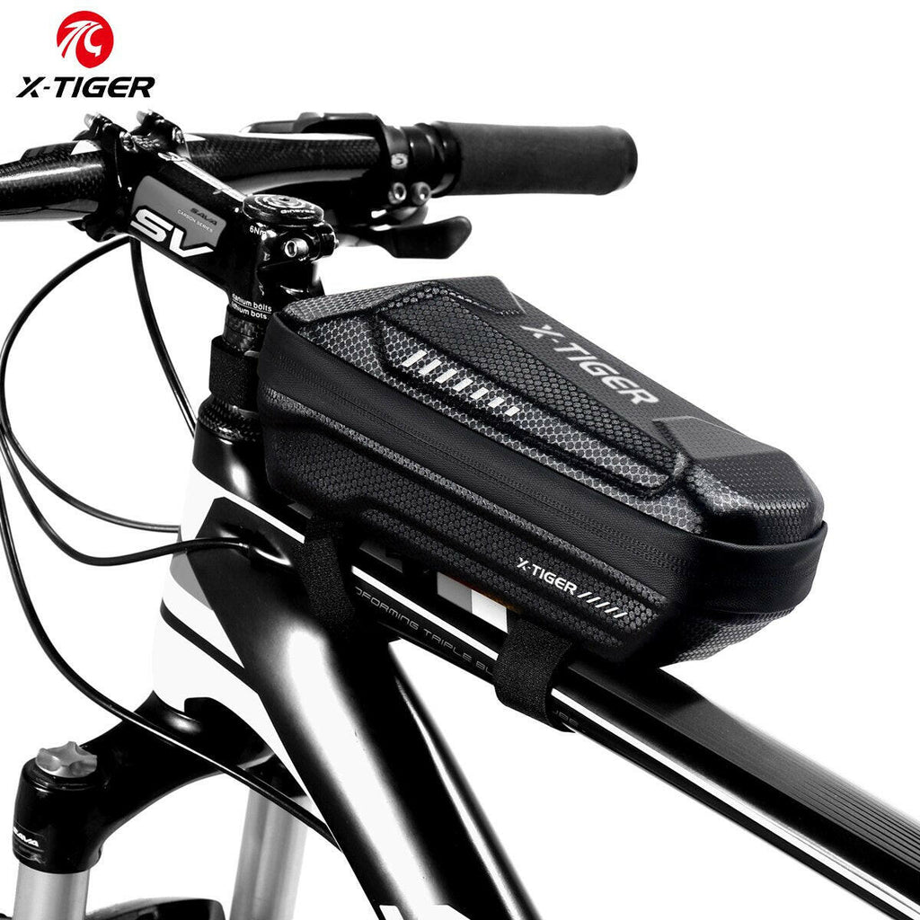 X-TIGER Bicycle Bag Waterproof Touch Screen Cycling Bag Top Front Tube Frame MTB Road Bike Bag 6.5 Phone Case Bike Accessories-WAYBIKER