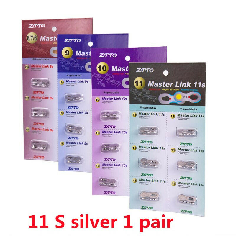 1 Pair Bicycle Chain Master Link 11 Speed 10 Missing Link 8s 9s Chain Quick Link 10s 11s Silver Gold Fit for MTB Road Bike Hot-WAYBIKER