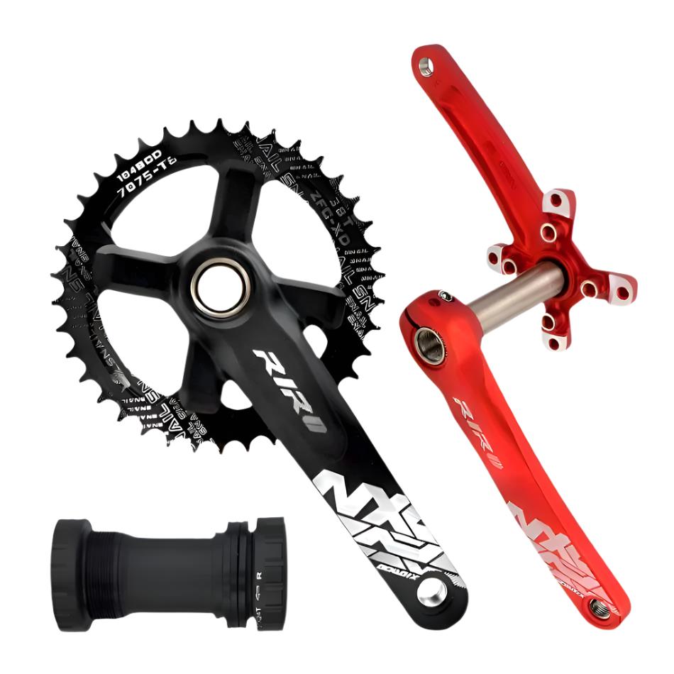 GOLDIX NX Bicycle Crankset 104BCD Wide Narrow 32-42T Chainring 170/175mm Forged Crank Compatible with SHIMANO/SRAM 11-12Speed-WAYBIKER