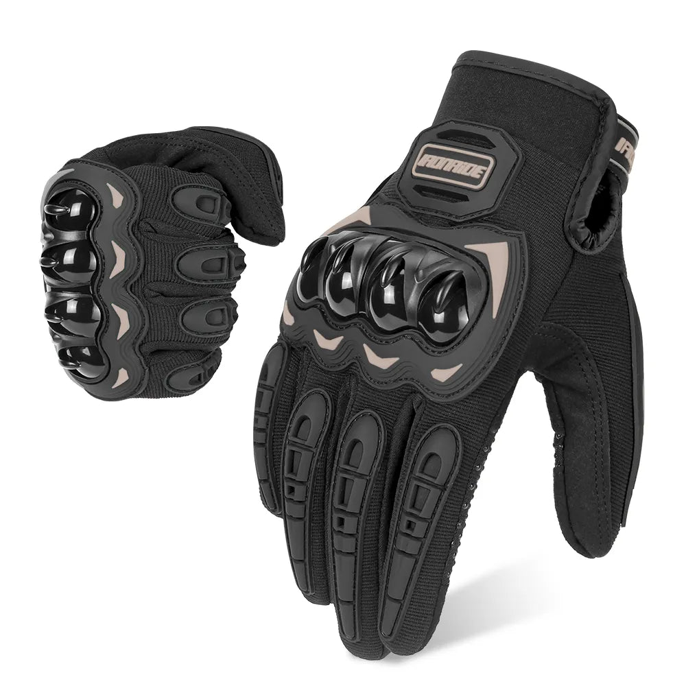 Summer Breathable Bicycle Gloves Outdoor Riding UV Protection Road Bike Cycling Gloves Reflecive Touch Screen Fingers-WAYBIKER