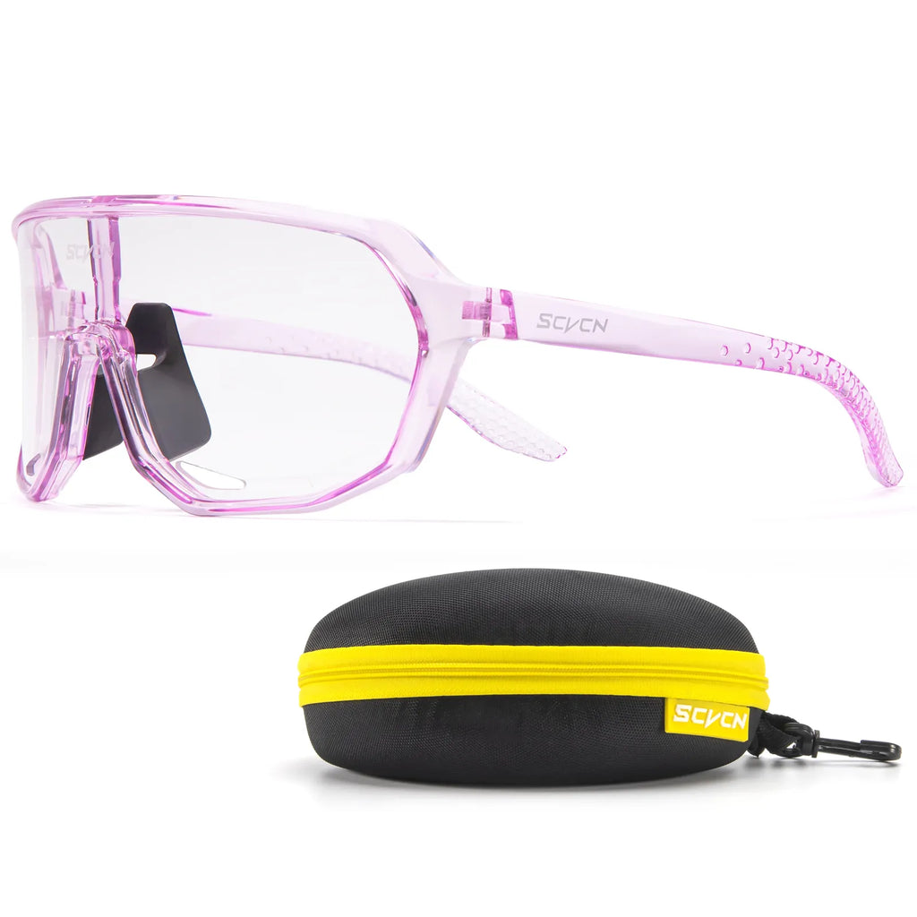 Photochromic Glasses Cycling Sunglasses for Women Sports Running MTB Biking Eyewear Men Road Mountain Bike Bicycle Goggles-WAYBIKER