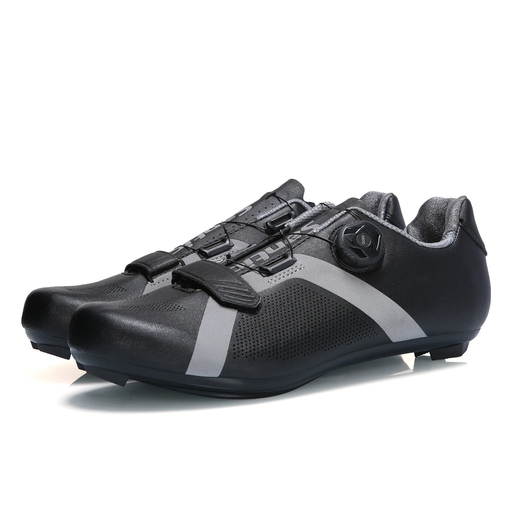 Santic Cycling Shoes Unisex Road Bike Wear Waterproof Adjustable Resistant Bicycle Nylon Bottom Riding Shoe Self-Locking KS20019-WAYBIKER