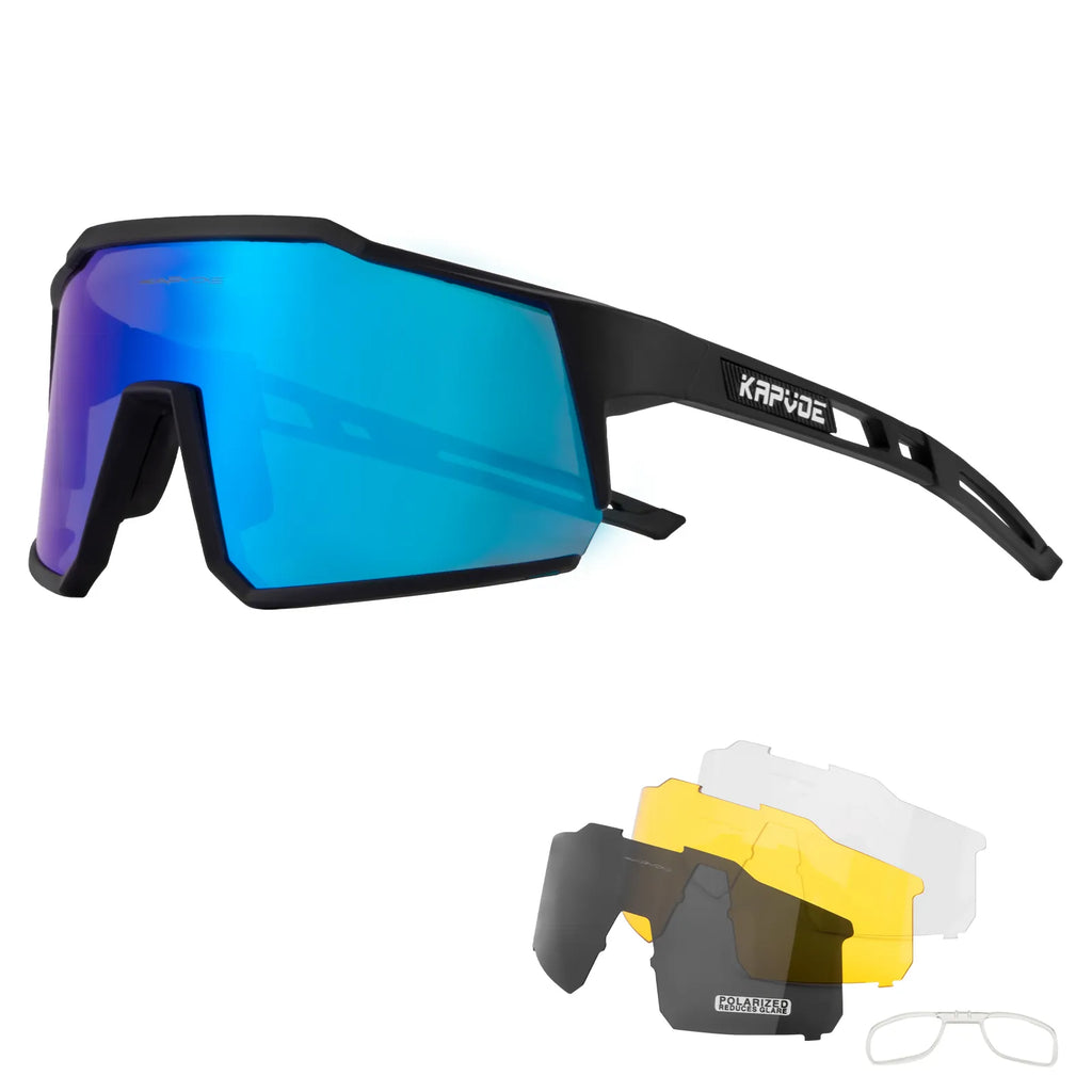 KAPVOE Cycling Glasses TR90 Frame for Men Women UV400 Outdoor Sports Sunglasses Cycling MTB Driving Baseball Running Glasses-WAYBIKER