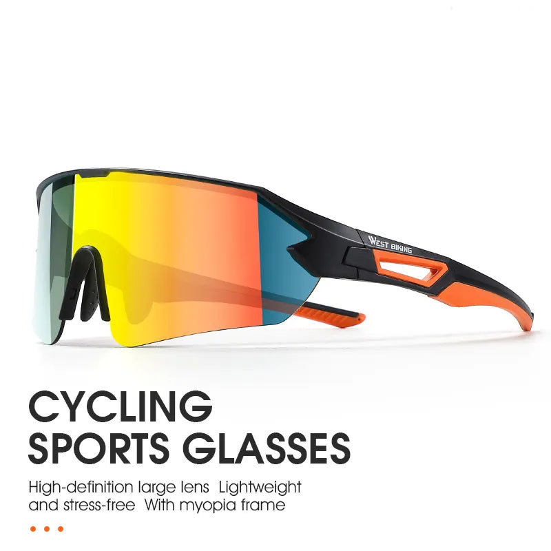 WEST BIKING Cycling Sunglasses UV400 Protection Sports Eyewear Men Women MTB Road Bike Bicycle Glasses Hiking Riding Goggles-WAYBIKER
