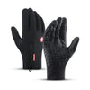 Autumn Winter Motorbike Gloves Windproof Anti-slip Touchscreen Fleece Keep Warm for Work Gloves Men Sports Bike Skiing Black