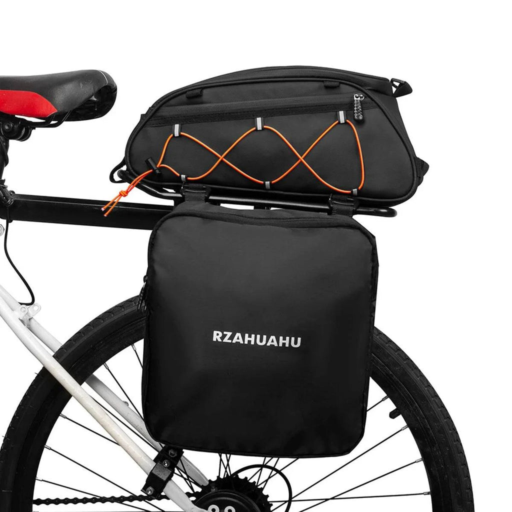 3 in 1 Bike Rack Bag Trunk Bag Waterproof Bicycle Rear Seat Bag Cooler Bag with 2 Side Hanging Bags Cycling Cargo Luggage Bag-WAYBIKER