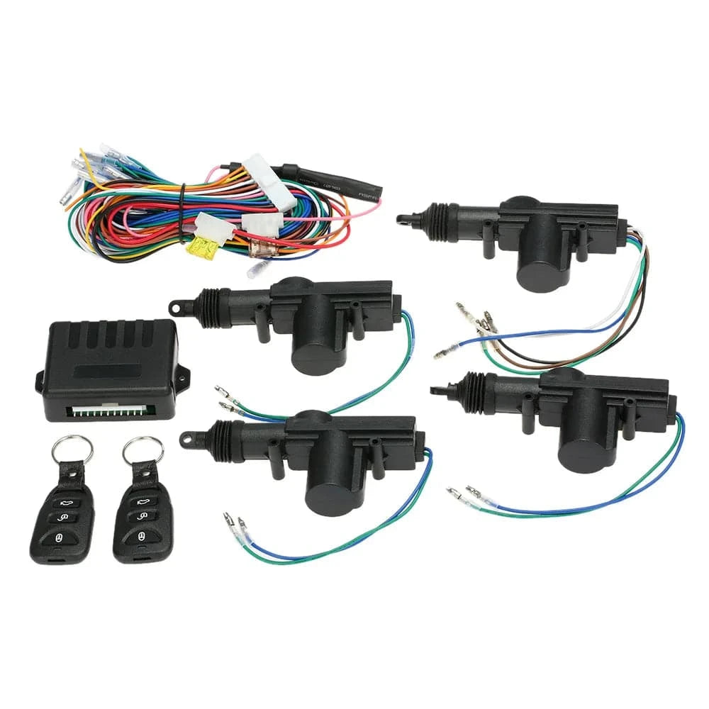 Universal Car Door Lock Keyless Entry System Remote Central Control Locking Kit with Trunk Release Button-WAYBIKER