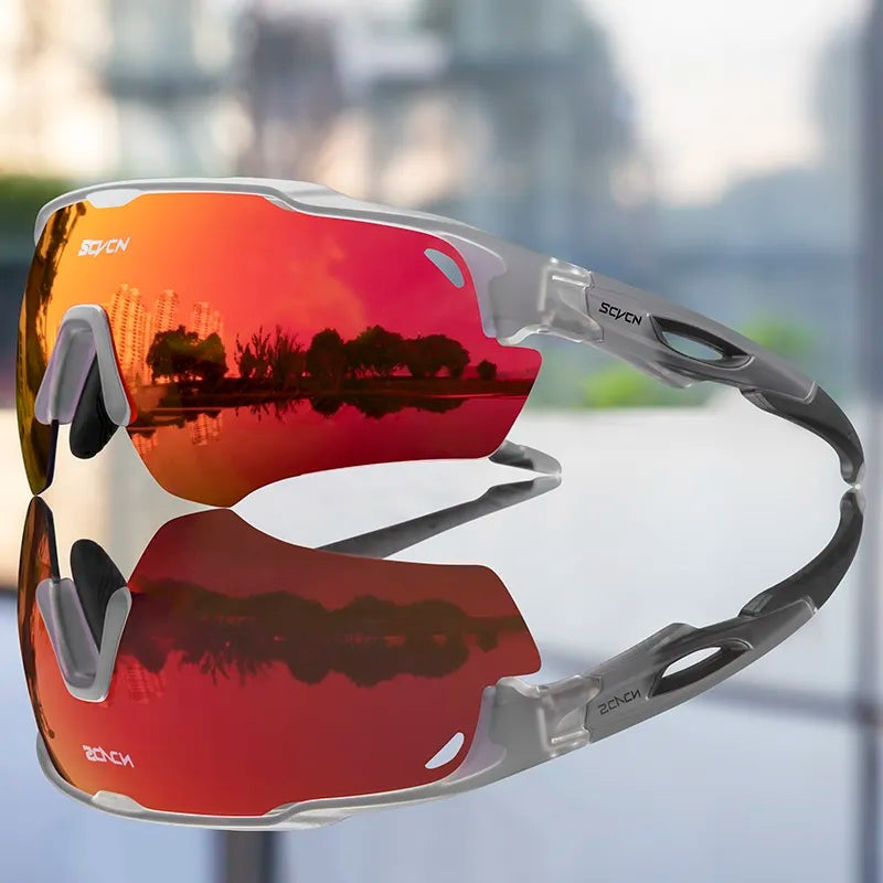 SCVCN Men Women Cycling Glasses Outdoor Bike Sunglasses MTB Road Bicycle Glasses UV400 Goggles Sports Running Hiking Glasses-WAYBIKER