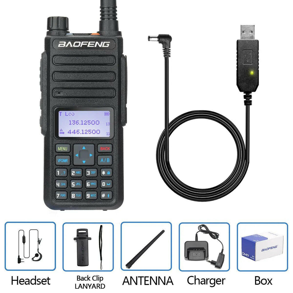 Baofeng DR-1801 Long Range Dual Band DMR Digital/Analog Walkie Talkie Tier 1&2 tier II Dual Time Slot Upgrade Of DM-1801 Radio-WAYBIKER