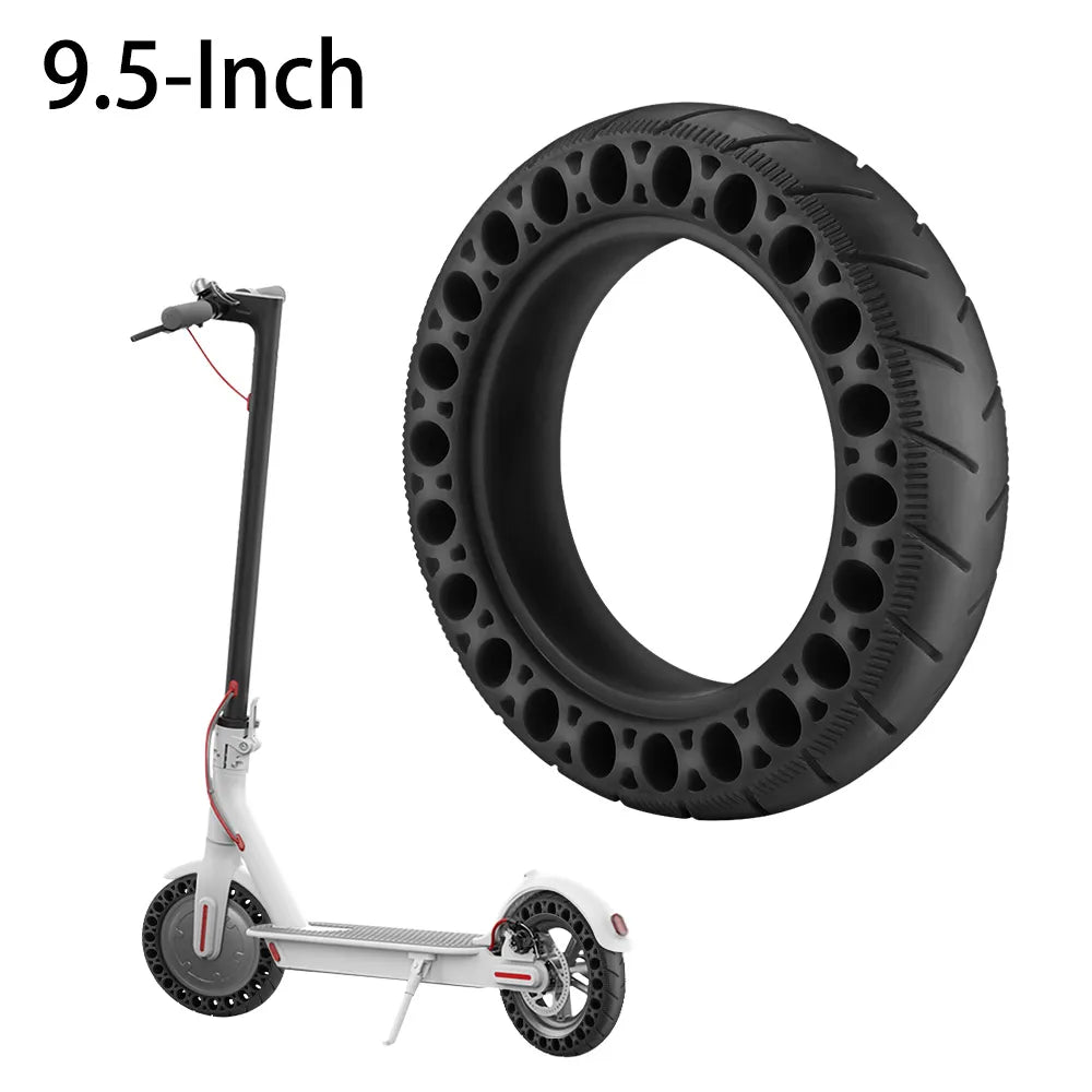 For Xiaomi M365 pro Electric Scooter 9.5 Inch Tire Thick Solid Non-pneumatic Tyre Front Rear Tire black orange Solid Wheel-WAYBIKER