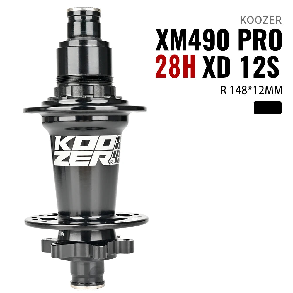 2024 KOOZER XM490 PRO BOOST Mountain Bike Hubs Steel shaft Sealed Bearing 148x12MM 110x15MM 141x5MM 28H 32 Holes Noise hub