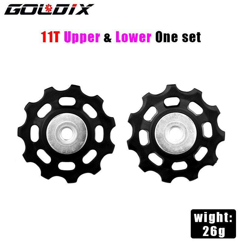 GOLDIX MTB Bicycle Pulley Wheel Nylon Fiber 11T 12T Road Bike Jockey Rear Derailleur Repair Kit for Shimano Sram X01 XX1 GX NX-WAYBIKER