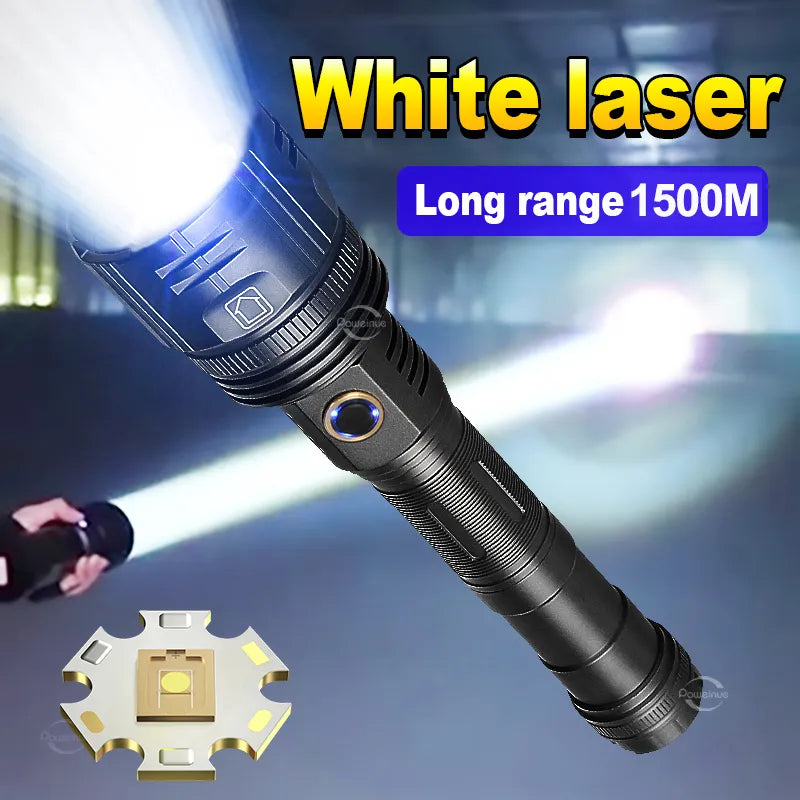 Most Powerful Flashlight Long Range Led Flashlight Ultra Strong Spotlight LED Lantern Zoom LED Torch Waterproof Hand Lamp-WAYBIKER