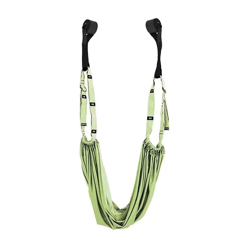 Adjustable Aerial Yoga Strap Elastic Stretch Door Hanging Yoga Belts Hammock Swing Fitness Handstand Rope Training Device Women-WAYBIKER