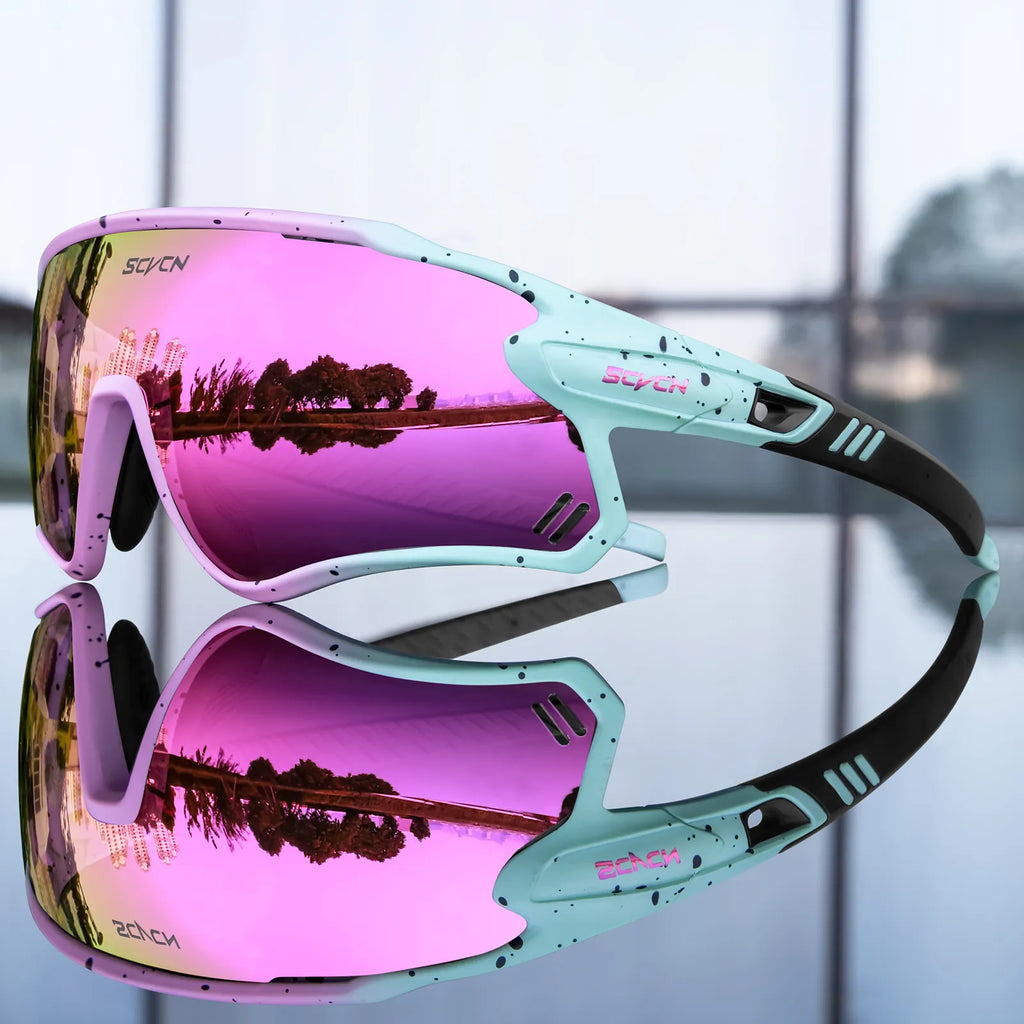 SCVCN MTB Cycling Glasses UV400 Sports Riding Running Sunglasses For Men Woman Road Bike Goggles Bicycle Protection Eyewear-WAYBIKER