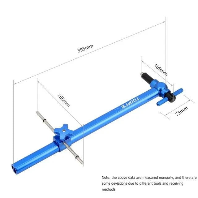 TOOPRE Bicycle Rear Derailleur Hanger Alignment Gauge Aluminium Alloy Straighten Tool for Mountain Road Bike 20-29'' Wheel-WAYBIKER