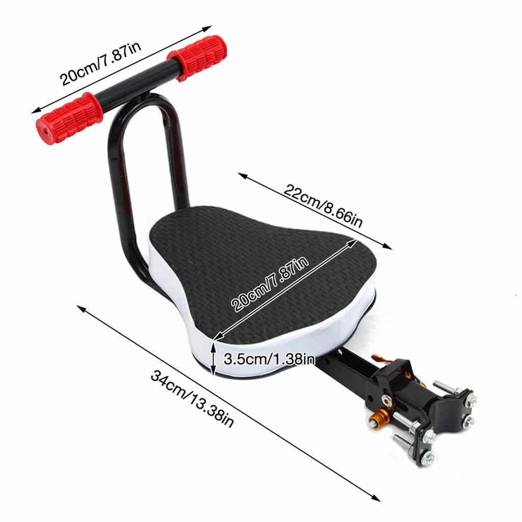 Bicycle Front Mounted Bike Child Seat Foldable Ultralight Front Mount Sturdy Seat With Handrail Child Safe Chair For Cycling-WAYBIKER