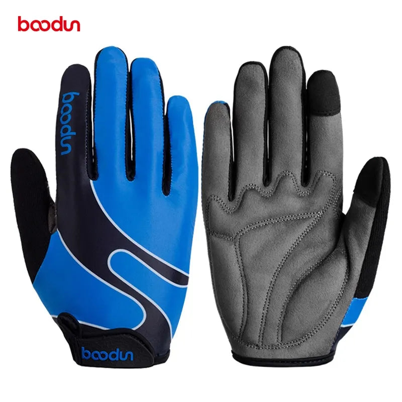 0939 hot sale Boodun Fashion  Cycling Full finger bicycle Racing gloves-WAYBIKER