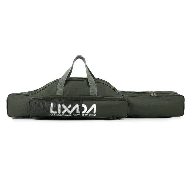 Fishing Bag Portable Folding Fishing Rod Reel Bag Fishing Pole Gear Tackle Tool Carry Case Carrier Travel Storage Bag Organizer-WAYBIKER
