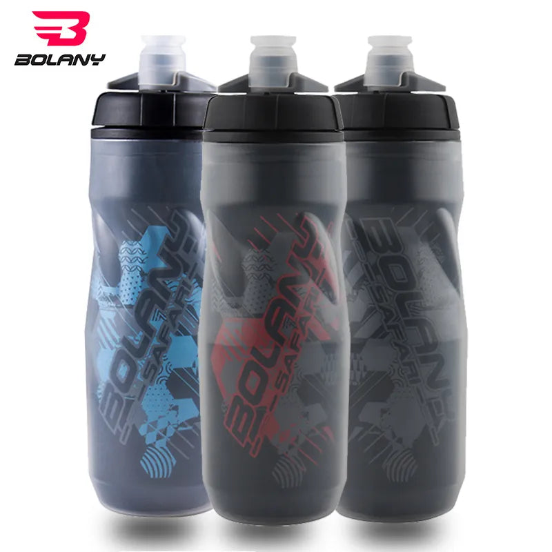 BOLANY Bicycle Water Bottle 610ML PP5 Double Layer Heat and Ice-Protected Outdoor Cup for Cycling Equipment Bike Water Bottle