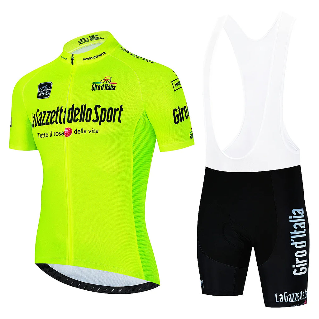 Tour De Giro D'ITALIA Cycling jersey Sets Mens Cycling Clothing Summer Short Sleeve Quick-dry MTB bike suit Ropa Ciclismo Estivo-WAYBIKER