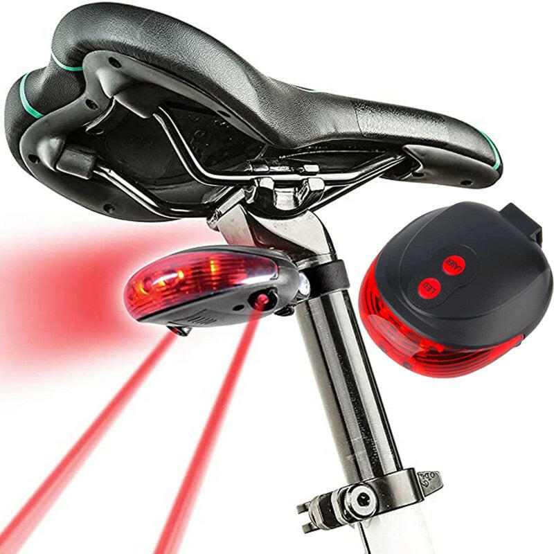 Bicycle tail light mountain bike night riding laser light flashing at night rear light riding warning flash equipment accessorie-WAYBIKER