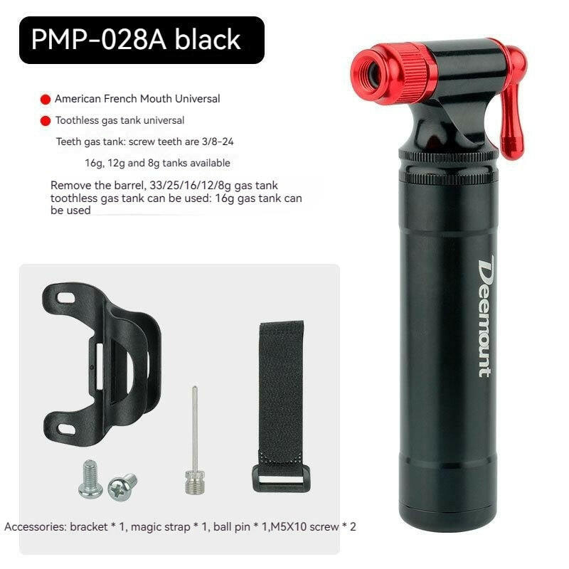 2023NEW Bicycle CO2 Inflator Fits Presta Scrader Valve Road MTB Tire Quick Pumping Threaded 16/12/8G Unthreaded 16G Cartridge