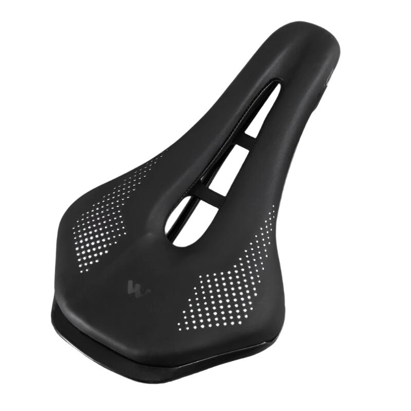 WEST BIKING Ultralight Mountain Bicycle Saddle MTB Short Nose Road Bike Seat PU Leather Hollow Prostatic Saddle Bicycle Parts-WAYBIKER